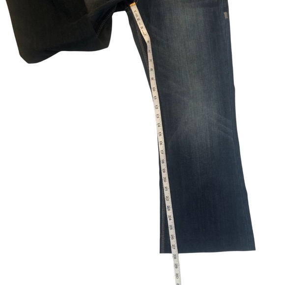 Seven7 Women’s Dark Wash Stretch Mid Rise Boot Cut Jeans Sz 13/31 NWT - Picture 15 of 16